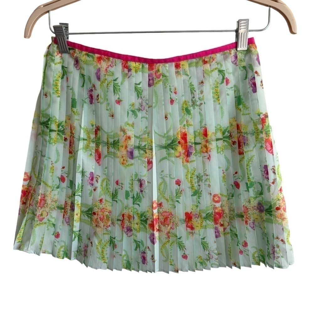 Baker by Ted Baker Floral Pleated Pull-On Skirt, Size 14